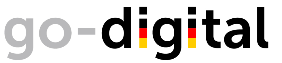 Logo of the digital funding program go digital